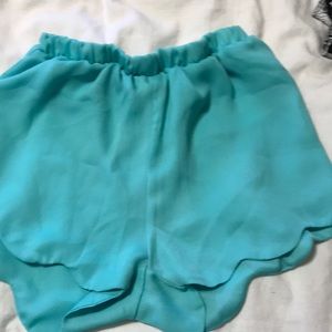 Flowy teal LA Hearts shorts